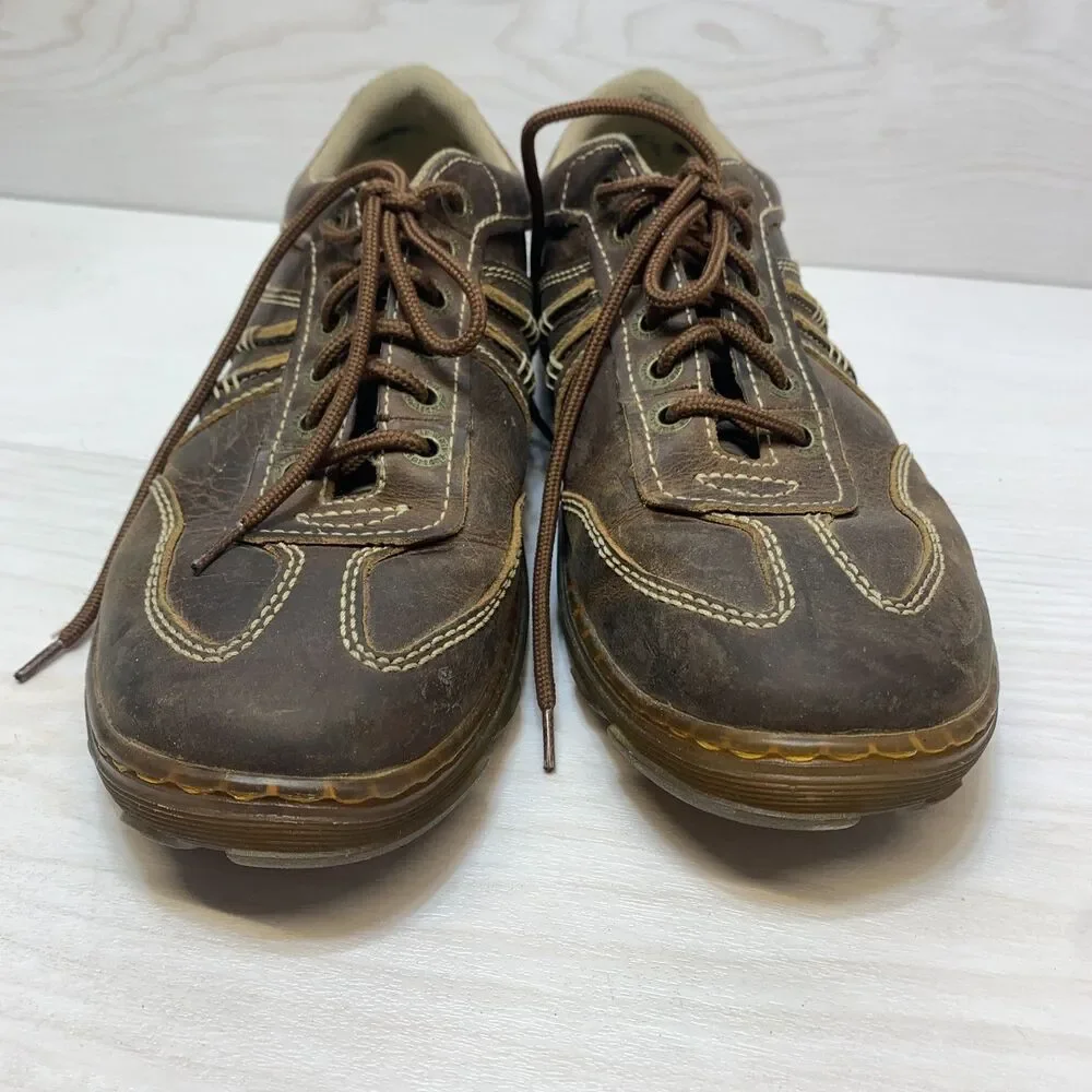 Dr. Martens Kurt Casual Shoes Men' Size 10 Brown Leather Comfort Lace Up AirWair